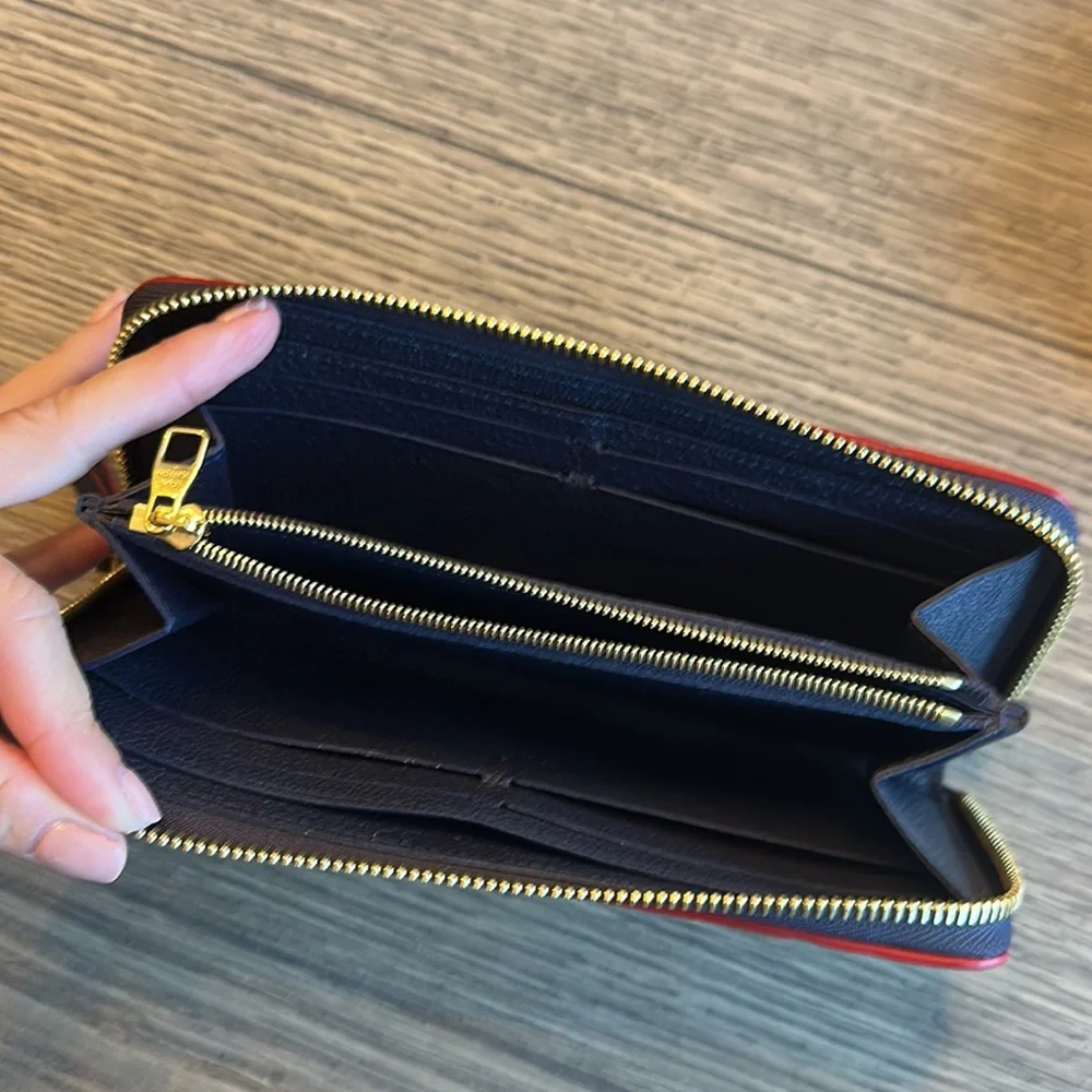 Louis Vuitton Clémence Wallet - Navy/Red - Picture 6 of 13